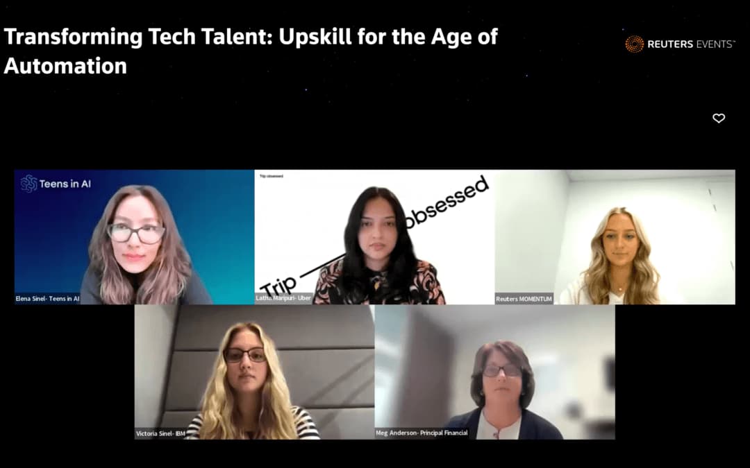 Elena Sinel invited to moderate Reuters MOMENTUM webinar "Transforming Tech Talent: Upskill for the Age of Automation"