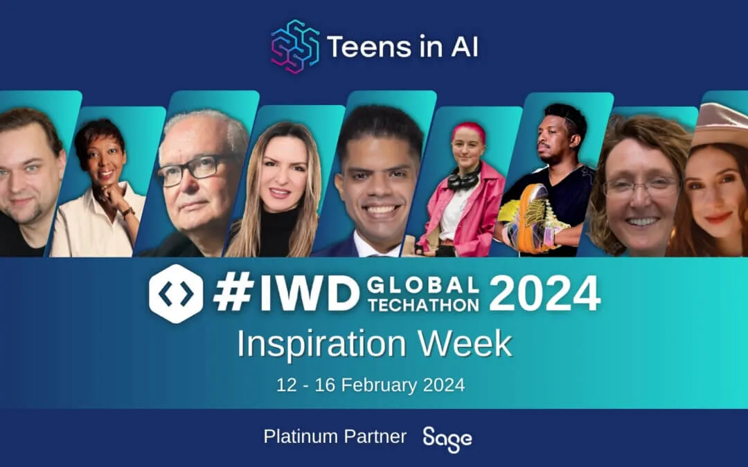 The IWD2024 Global Techathon Inspiration Week, starting 12 - 16 February 2024 on YouTube Live, offers teens insights from experts, focusing on themes like Quality Education and Gender Equality, and it's FREE to participate.