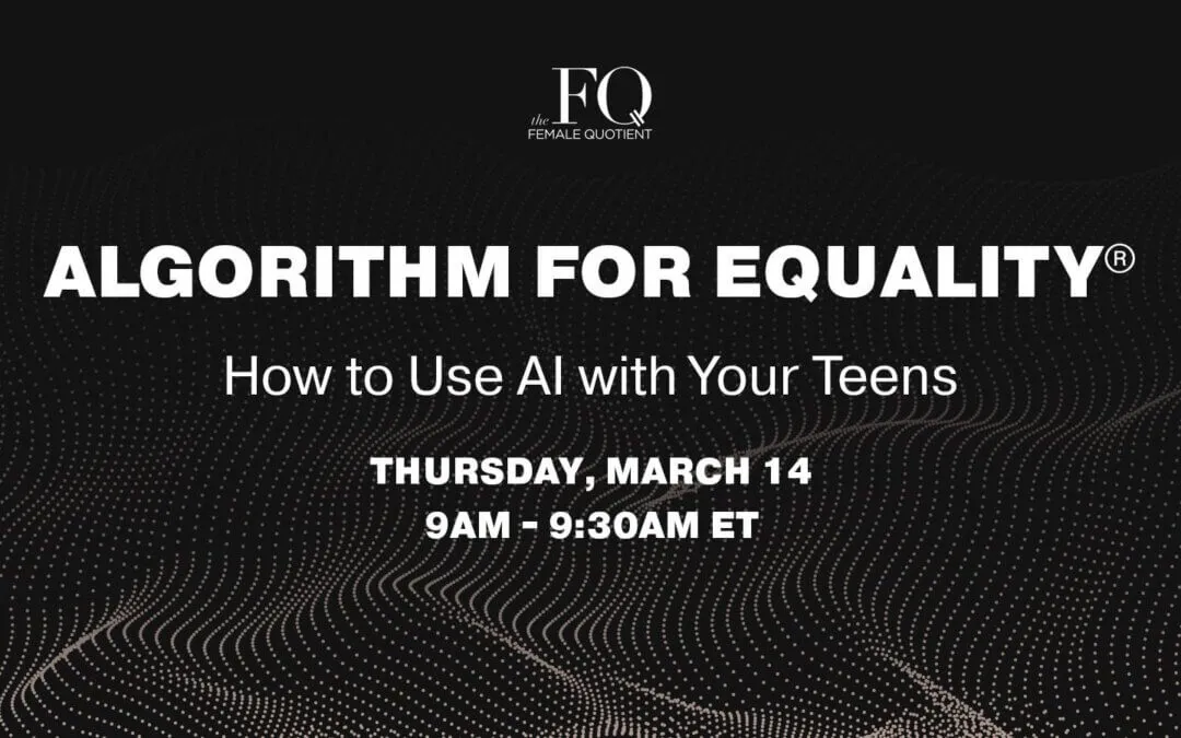 Elena Sinel, Founder and CEO of Teens in AI, is on the Panel for The Female Quotient's Algorithm for Equality podcast taking place on 14 March 2024.
