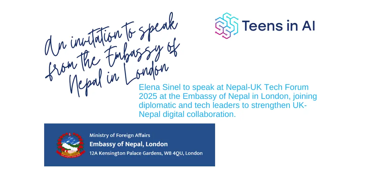 Teens in AI in the Embassy of Nelpal, UK
