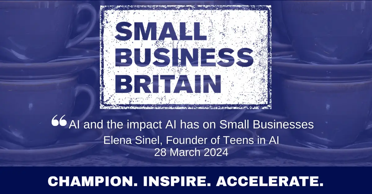 Education Scotland invites Teens in AI founder Elena Sinel to deliver masterclass to young learners