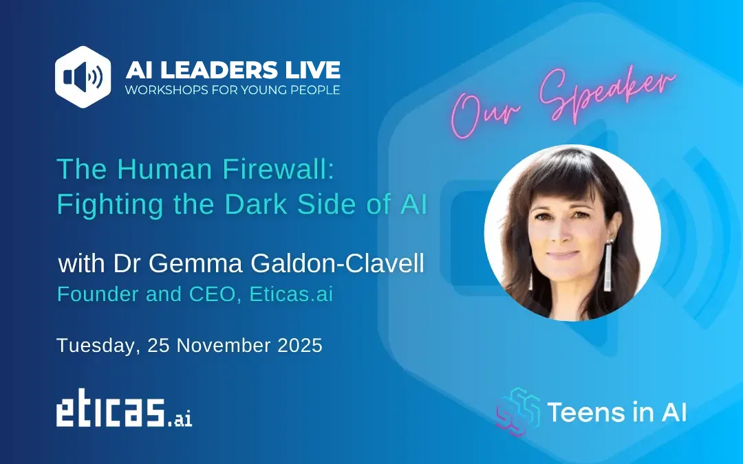 Teens in AI LinkedInBanner_AI Ethics_Dr Gemma
