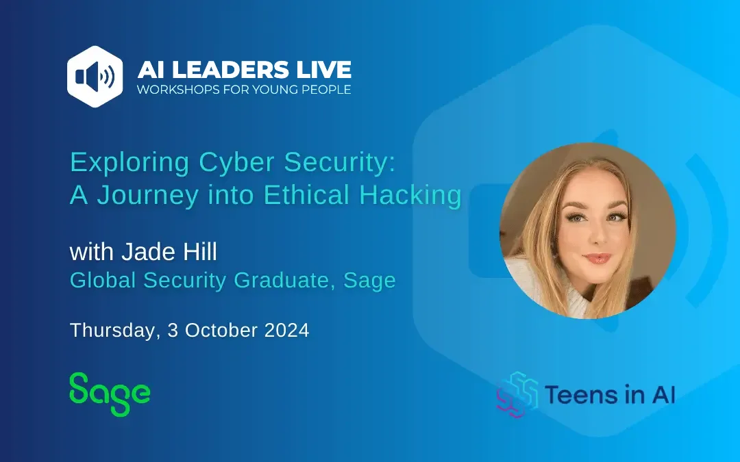 We'll explore how Cyber Security works with AI with Jade Hill from Sage on Thursday, 3 October 2024.