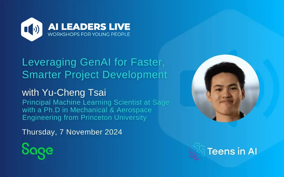 Learn how GenAI can be used with Data Science and Software Engineering works with Yu-Cheng Tsai from Sage on Thursday, 7 November 2024.
