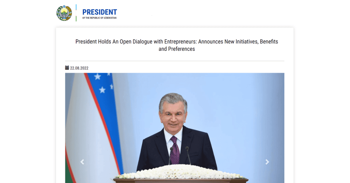 Teens in AI Founder Elena Sinel invited to an audience with President of Uzbekistan to discuss AI