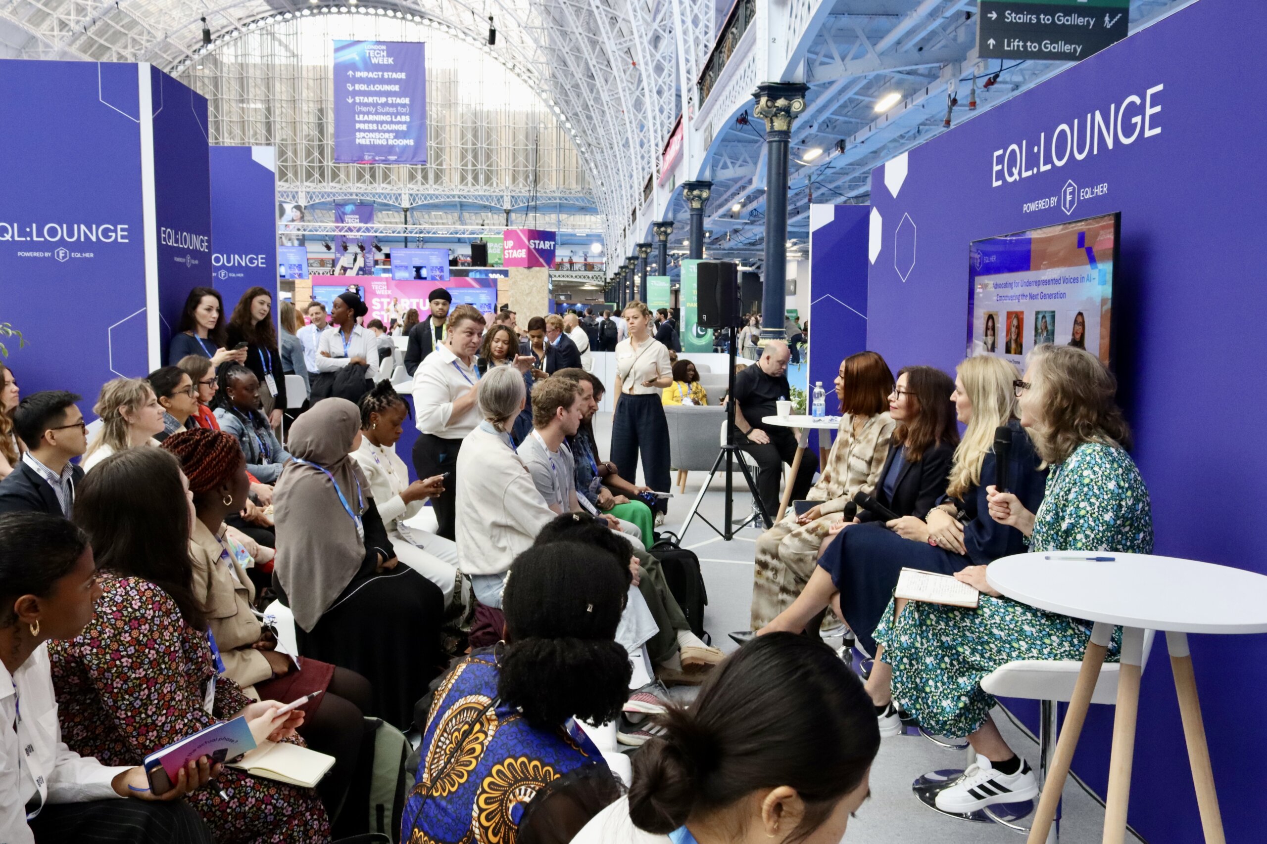 Elena Sinel and EQL:HER and London Tech Week Panel