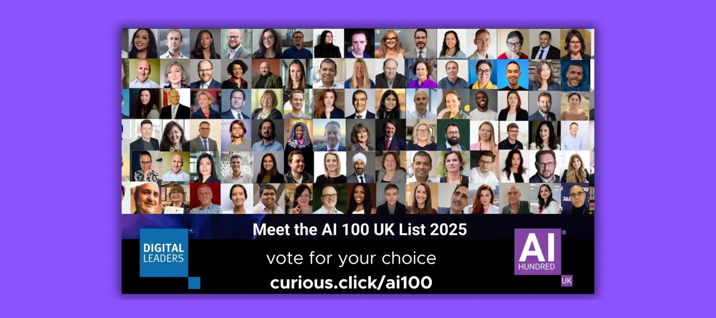 Elena Sinel makes the cut on the AI100 UK 2025 list