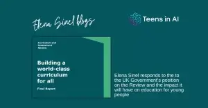 Elena Sinel blogs responding to the UK Government's November 2025 position of the Education Curriculum