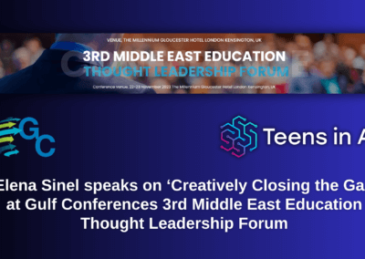 Teens in AI speaks at Gulf Conferences Middle East Education Thought Leadership Forum