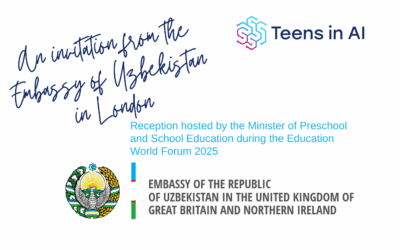 Teens in AI Founder Elena Sinel Invited to Education Reception at Embassy of Uzbekistan