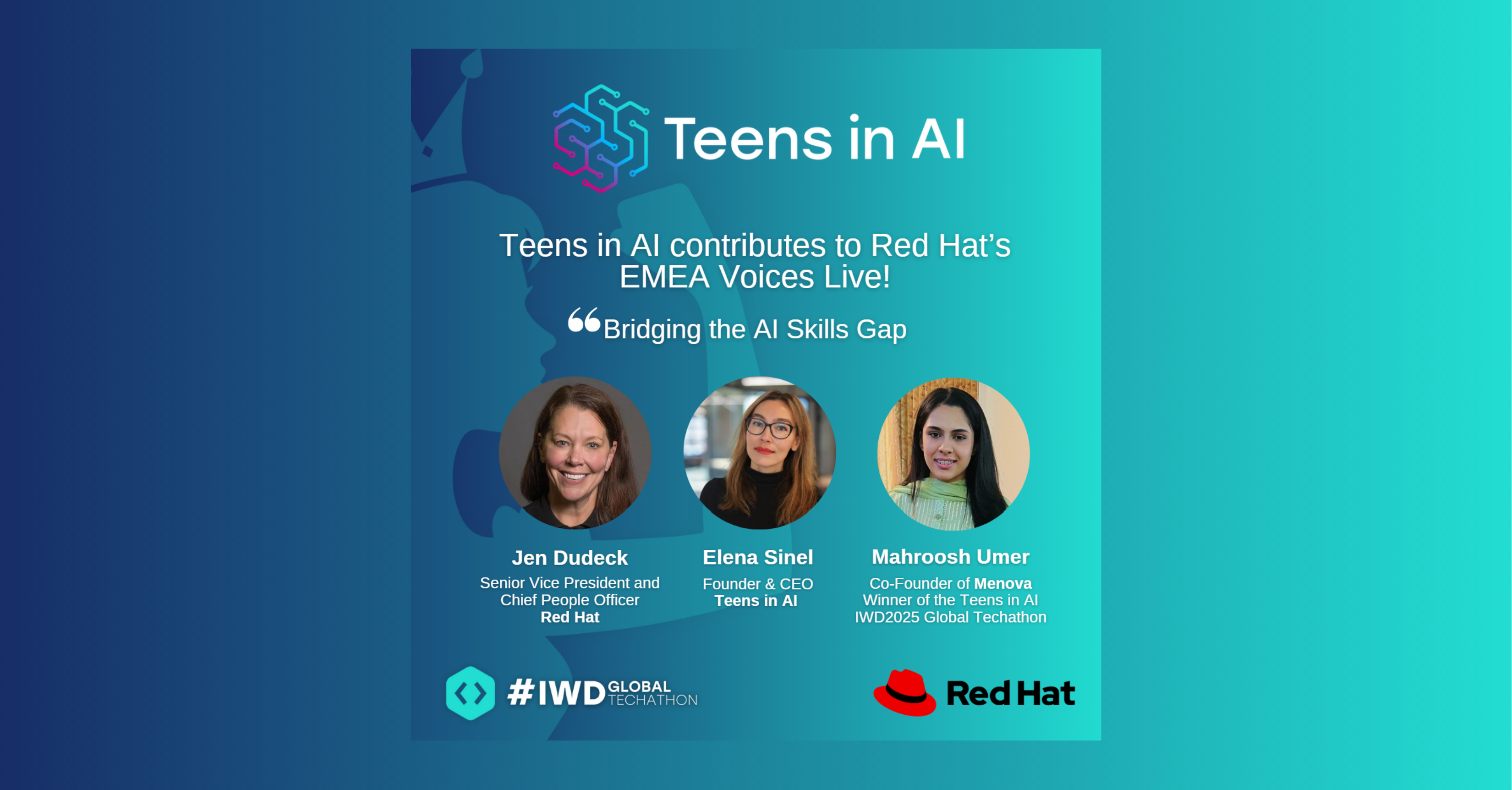 Teens in AI joins Red Hat on their “Bridging the AI Skills Gap” Panel
