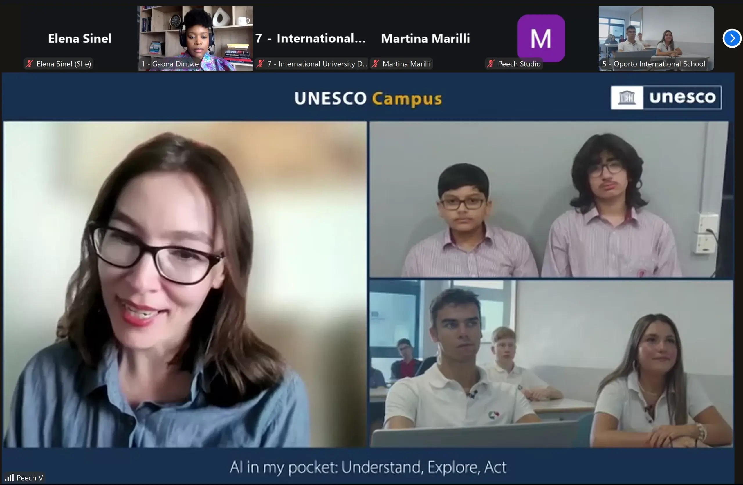 Teens in AI's Elena Sinel joins UNESCO Campus Panel