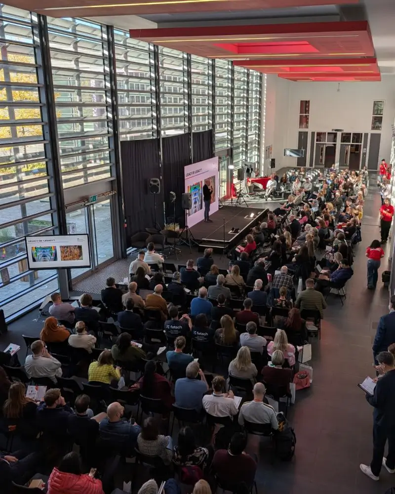 Teens in AI Adviser Victoria Sinel speaks at the AI Education Summit 2025