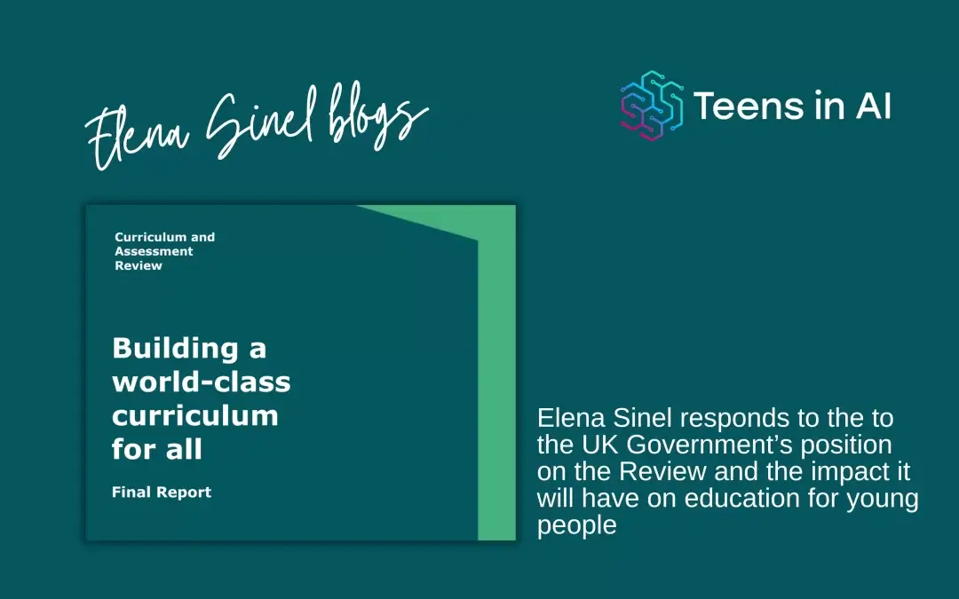 Elena Sinel blogs: A response to the UK Government’s November 2025 position on the Education Curriculum report