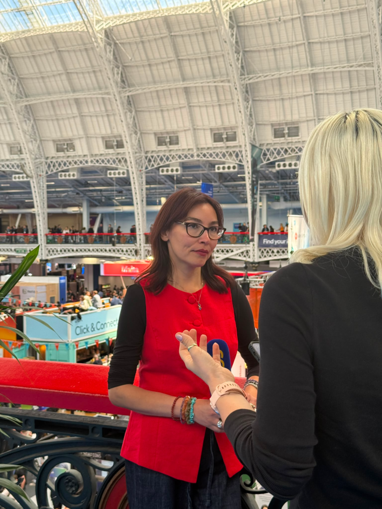 Elena Sinel invited to interview with CGTN Europe at London Tech Week 2026