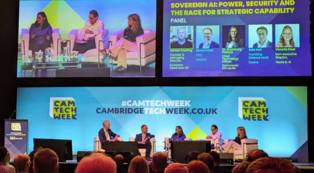 Victoria Sinel contributes on Cambridge Tech Week's Panel "Sovereign AI: Power, Security and the Race for Strategic Capability